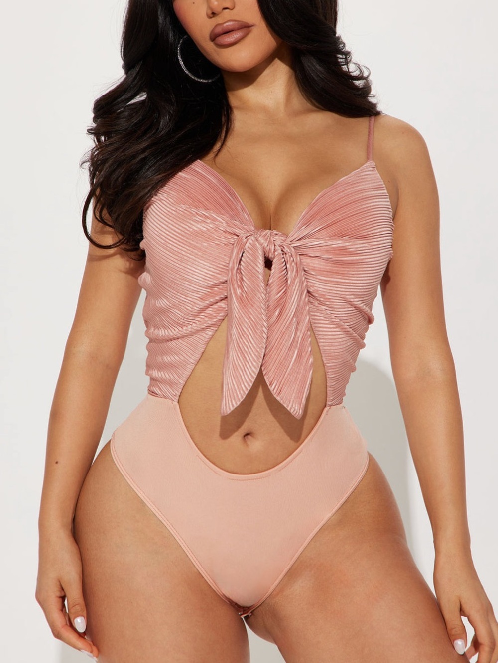 Fashion Nova Mauve Wide Leg Jumpsuit Pants Set - Picture 2 of 4
